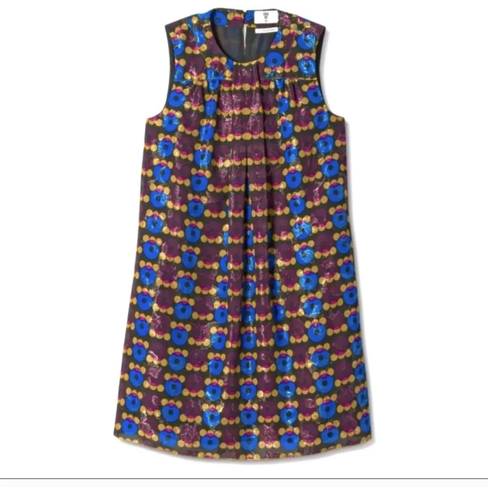 Anna Sui sleeveless metallic dress 20th Anniversary Collection - Picture 3 of 12